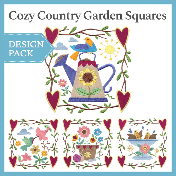A Cozy Country Garden Squares Design Pack - Image 3