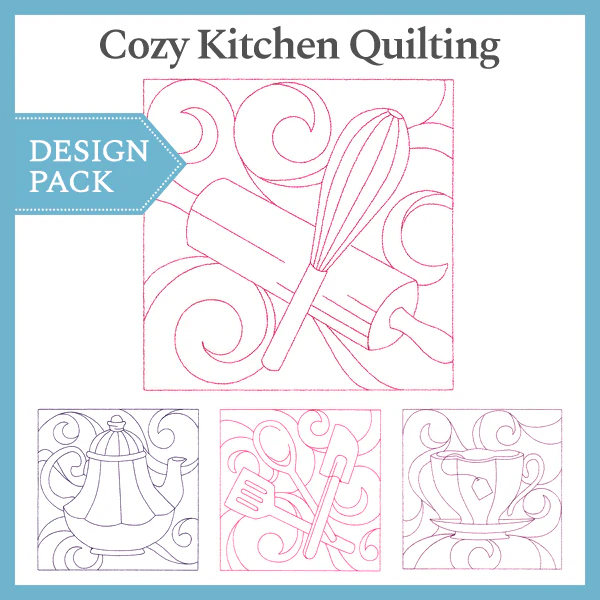 A Cozy Kitchen Quilting Design Pack - Image 5