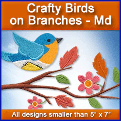 A Crafty Birds on Branches Design Pack - Image 3