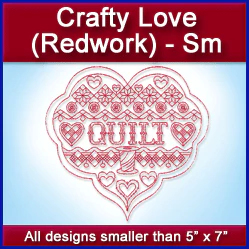 A Crafty Love (Redwork) Design Pack - Image 4