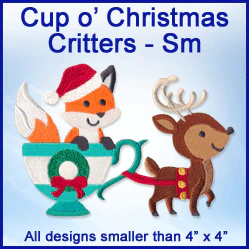 A Cup o' Christmas Critters Design Pack - Image 3