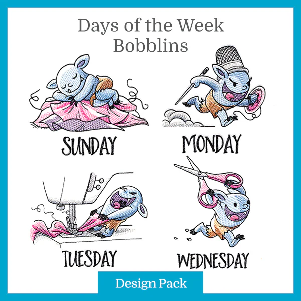 A Days of the Week Bobblins Design Pack