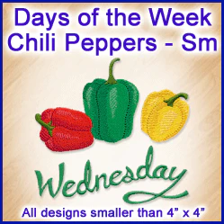 A Days of the Week Chili Peppers Design Pack - Image 2