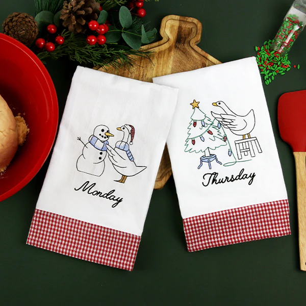 A Days of the Week Christmas Geese Design Pack - Image 2