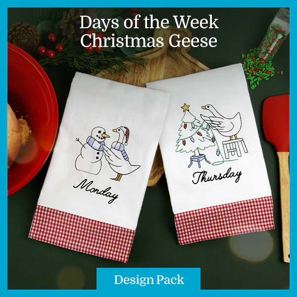 A Days of the Week Christmas Geese Design Pack - Image 5