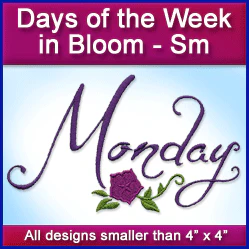 A Days of the Week in Bloom Design Pack - Image 2