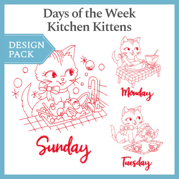 A Days of the Week Kitchen Kittens Design Pack - Image 2