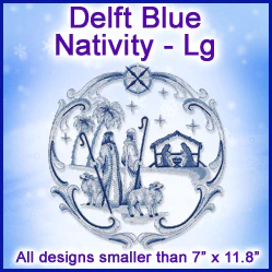 A Delft Blue Nativity Design Pack - Image 2