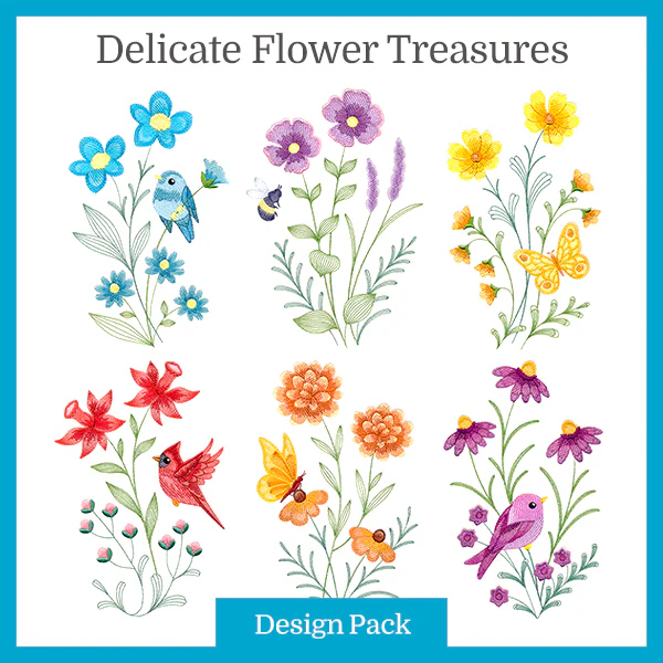 A Delicate Flower Treasures Design Pack - Image 3