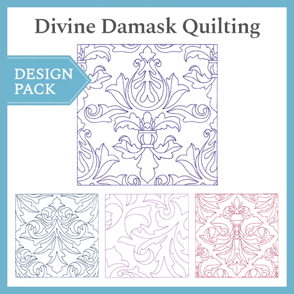 A Divine Damask Quilting Design Pack - Image 2