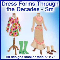 A Dress Forms Through the Decades Design Pack - Image 4