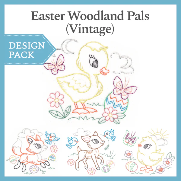 A Easter Woodland Pals (Vintage) Design Pack - Image 4