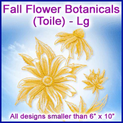 A  Fall Flower Botanicals (Toile) Design Pack - Image 3