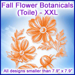 A  Fall Flower Botanicals (Toile) Design Pack - Image 6