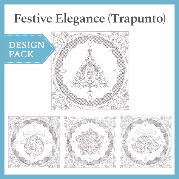 A Festive Elegance (Trapunto) Design Pack - Image 10