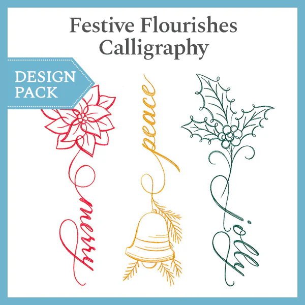 A Festive Flourishes Calligraphy Design Pack - Image 4