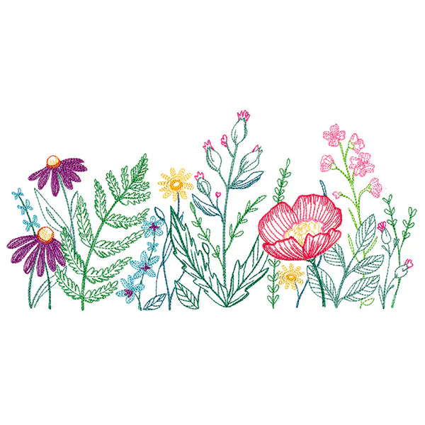 A Field of Dainty Blooms Border - Image 2