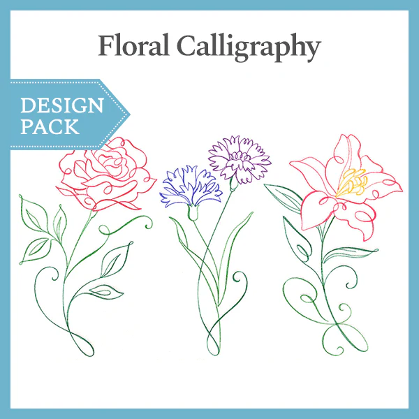 A Floral Calligraphy Design Pack - Image 4
