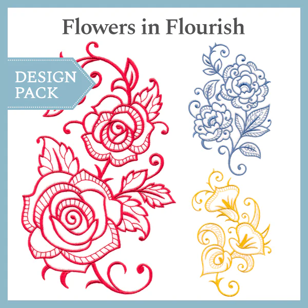 A Flowers in Flourish Design Pack - Image 3