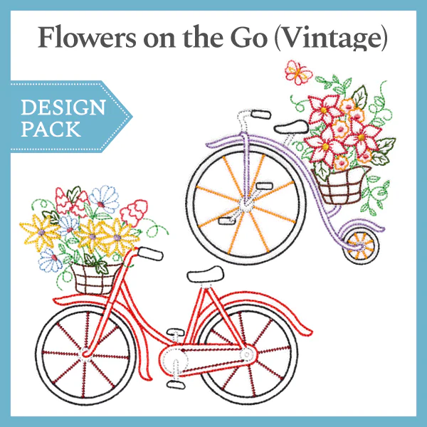 A Flowers on the Go (Vintage) Design Pack - Image 2