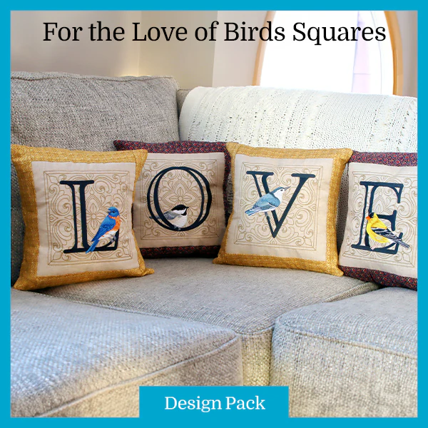 A For the Love of Birds Squares Design Pack - Image 2