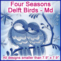 A Four Seasons Delft Birds Design Pack - Image 3