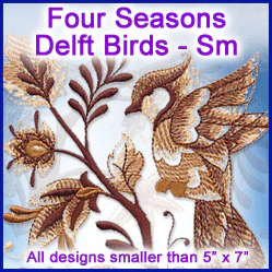 A Four Seasons Delft Birds Design Pack - Image 4