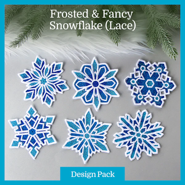A Frosted & Fancy Snowflake (Lace) Design Pack - Image 13