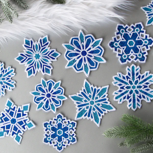 A Frosted & Fancy Snowflake (Lace) Design Pack - Image 2