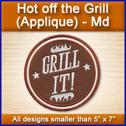 A Hot Off the Grill (Applique) Design Pack - Image 4