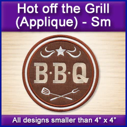 A Hot Off the Grill (Applique) Design Pack - Image 5