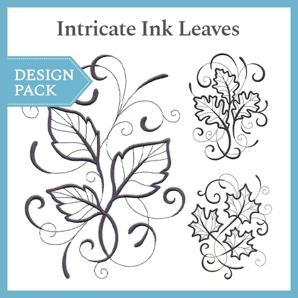 A Intricate Ink Leaves Design Pack - Image 4