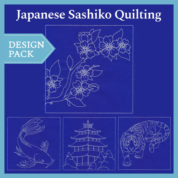 A Japanese Sashiko Quilting Design Pack - Image 3