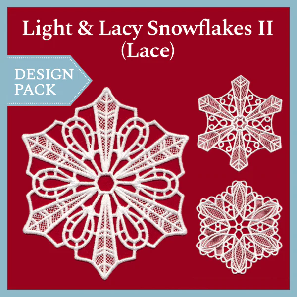 A Light & Lacy Snowflakes II (Lace) Design Pack - Image 3