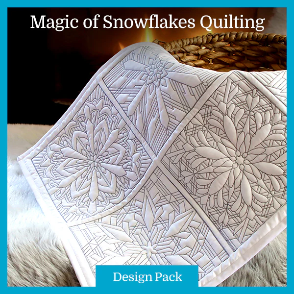 A Magic of Snowflakes Quilting (Double Run) Design Pack - Image 2