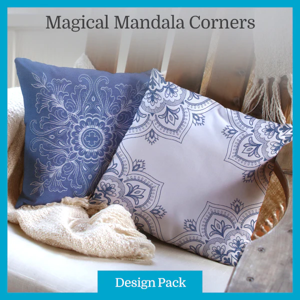 A Magical Mandala Corners Design Pack - Image 4