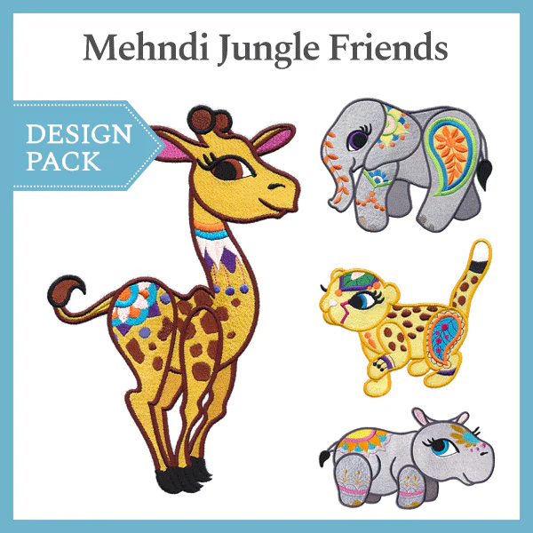 A Mehndi Jungle Friends Design Pack - Image 2