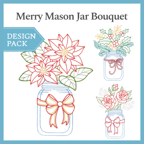 A Merry Mason Jar Bouquet Design Pack - Image 2