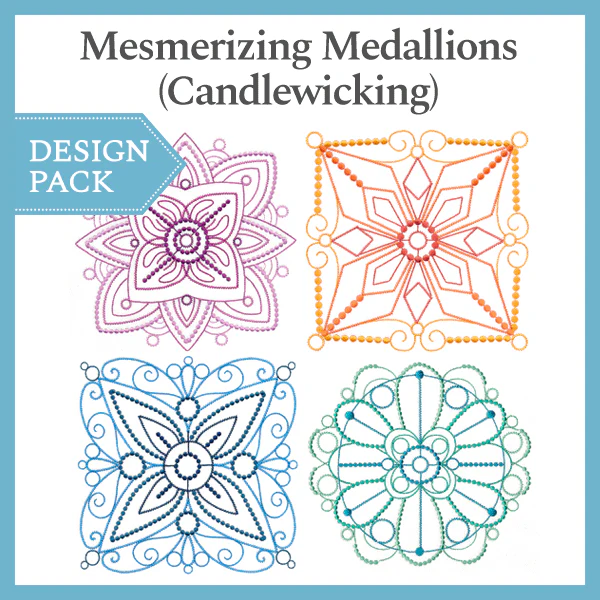 A Mesmerizing Medallions (Candlewicking) Design Pack - Image 3