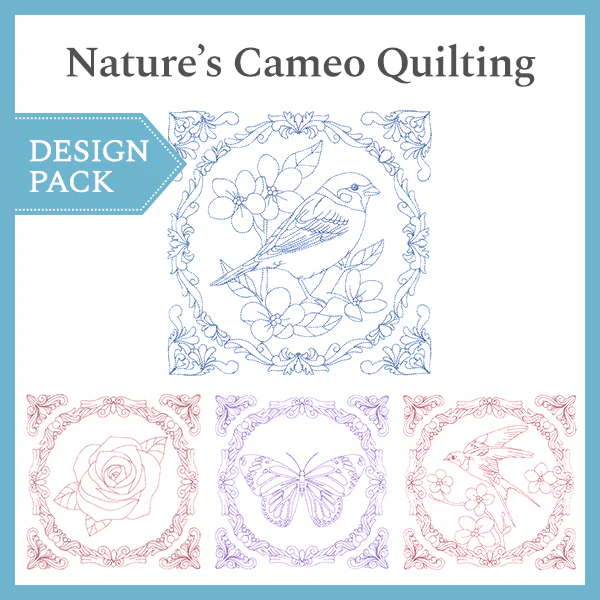 A Nature's Cameo Quilting Design Pack - Image 2