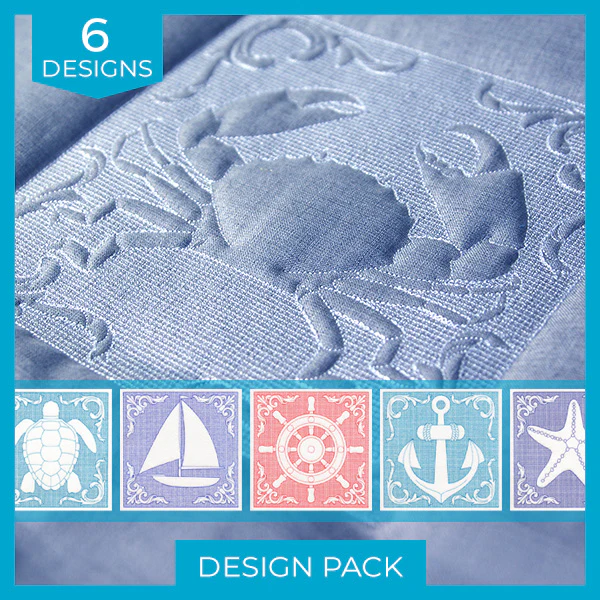 A Nautical Adventures (Trapunto) Design Pack - Image 5