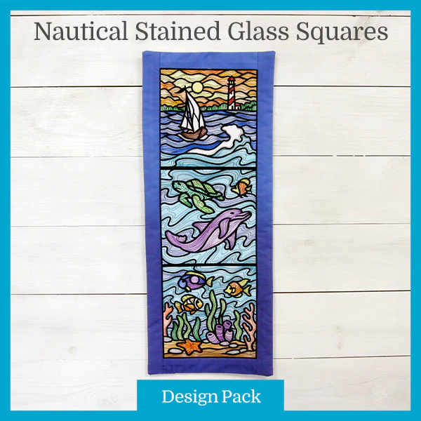 A Nautical Stained Glass Square Design Pack - Image 16