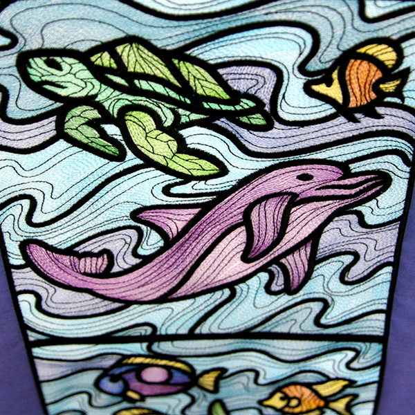 A Nautical Stained Glass Square Design Pack - Image 4