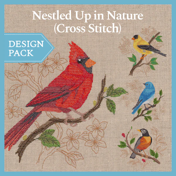 A Nestled Up in Nature (Cross Stitch) Design Pack - Image 3
