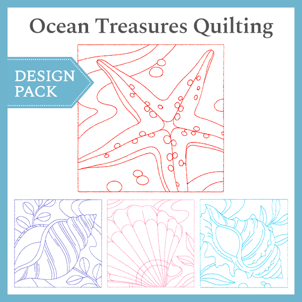 A Ocean Treasures Quilting Design Pack - Image 6
