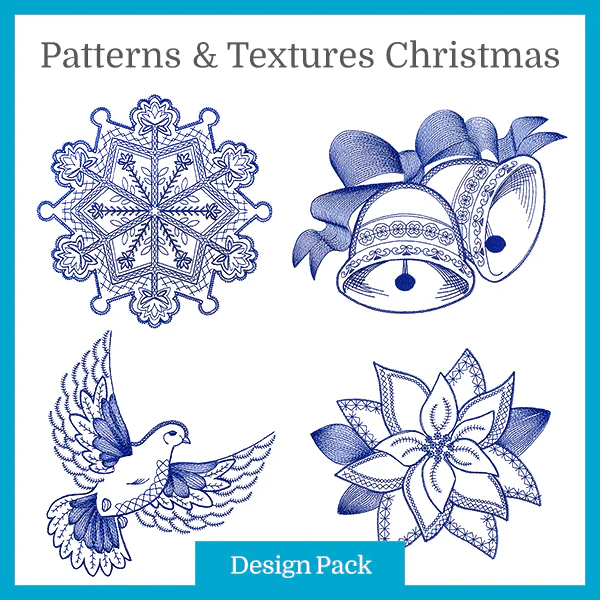 A Patterns & Textures Christmas Design Pack - Image 4