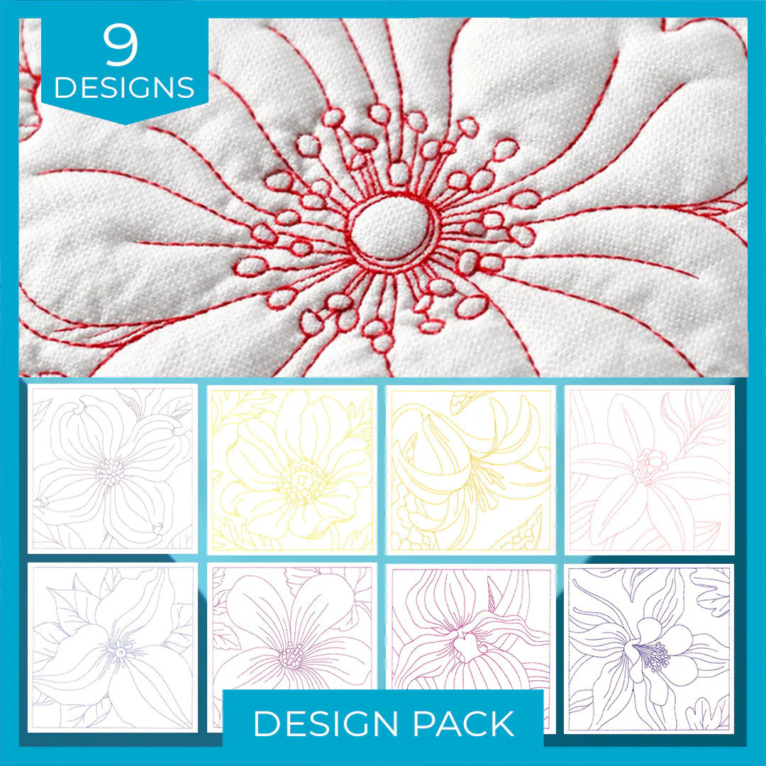 A Perfect Petals Quilting III Design Pack - Image 5