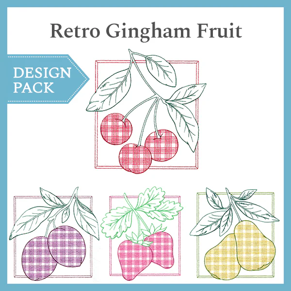 A Retro Gingham Fruit Design Pack - Image 4