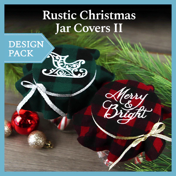 A Rustic Christmas Jar Covers II Design Pack - Image 3