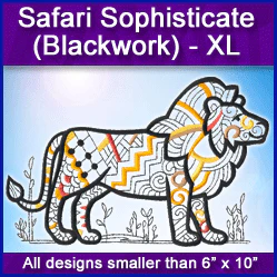 A Safari Sophisticate (Blackwork) Design Pack - Image 2